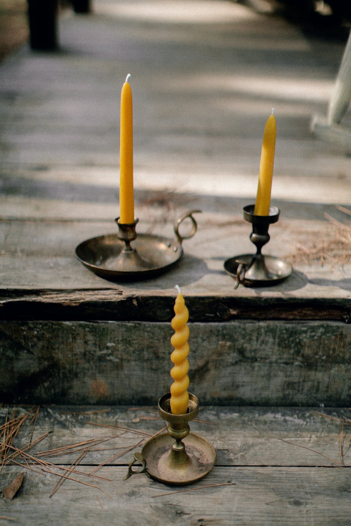 Pure Beeswax Taper Candles