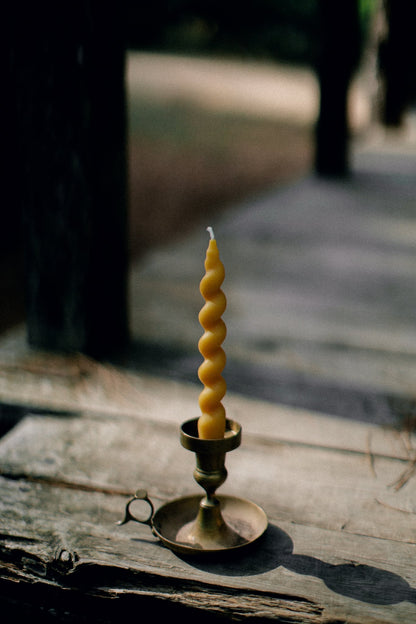 Pure Beeswax Taper Candles