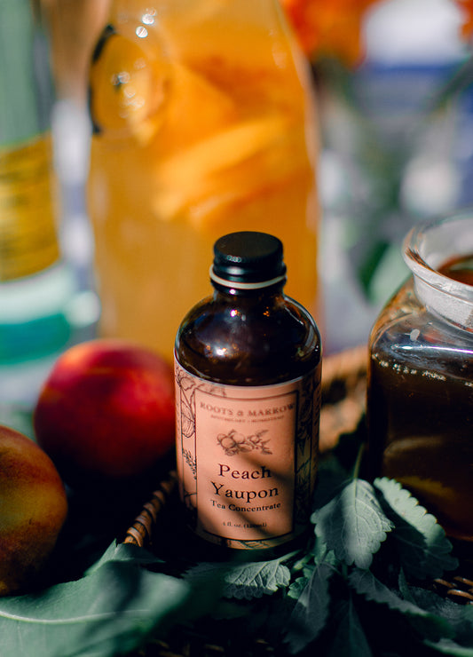 Peach Yaupon Tea concentrate