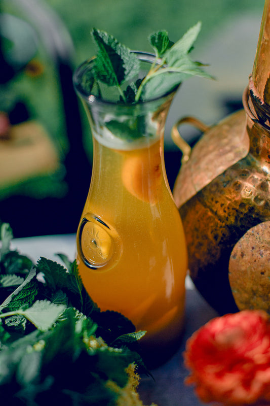 Peach Yaupon Tea concentrate