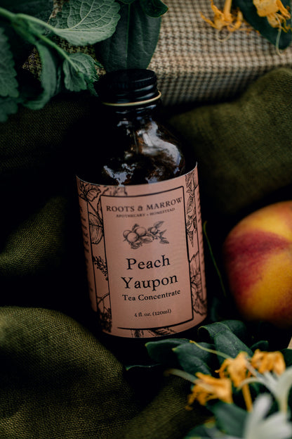 Peach Yaupon Tea concentrate