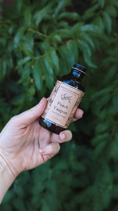 Peach Yaupon Tea concentrate